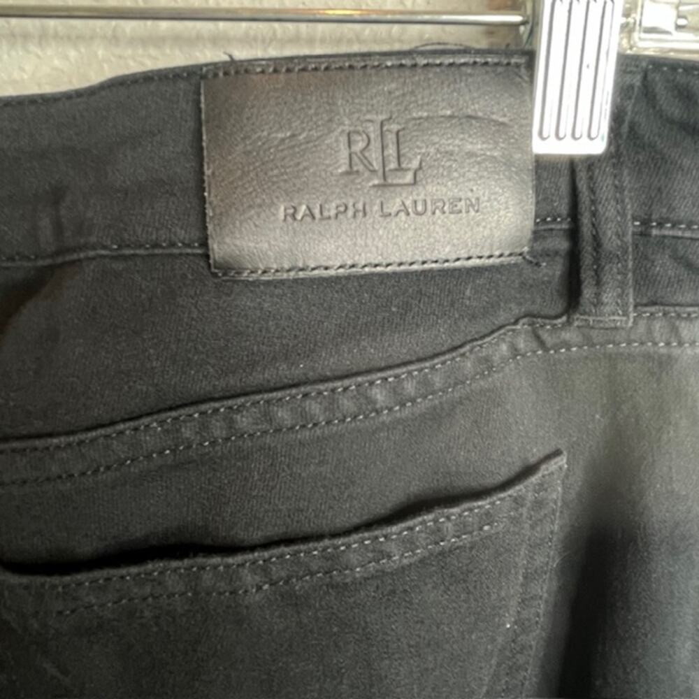 Lauren Ralph Lauren Black Straight Leg Jeans Size 10 Mid Rise - Picture 8 of 11